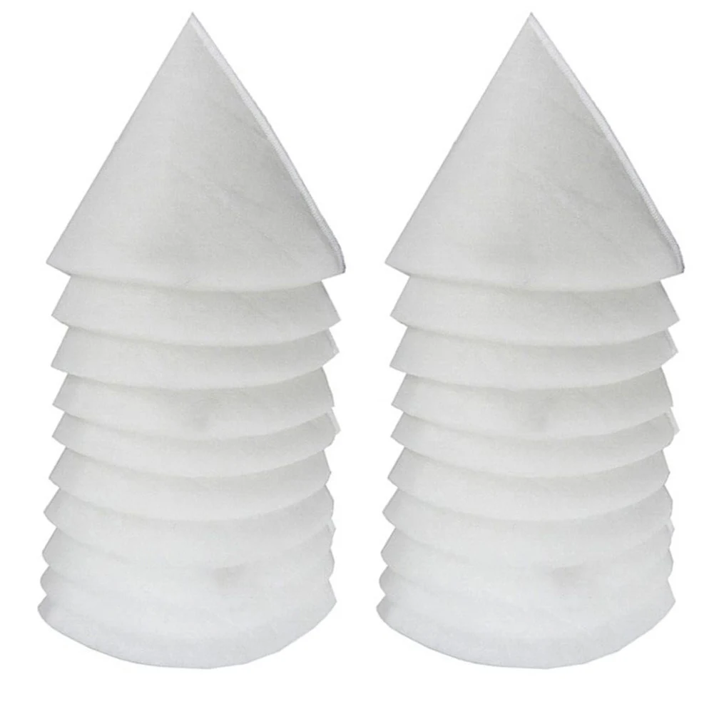 G4 DN125 Filters White 180mm Long 20pc Cone Filter Set For Round Exhaust Air Valves Progressive Depth Structure