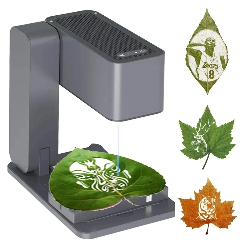 

Automatic Portable Micro Leaf Laser Engraving Machines Fast Speed Foldable Laser Mini Carving Machine