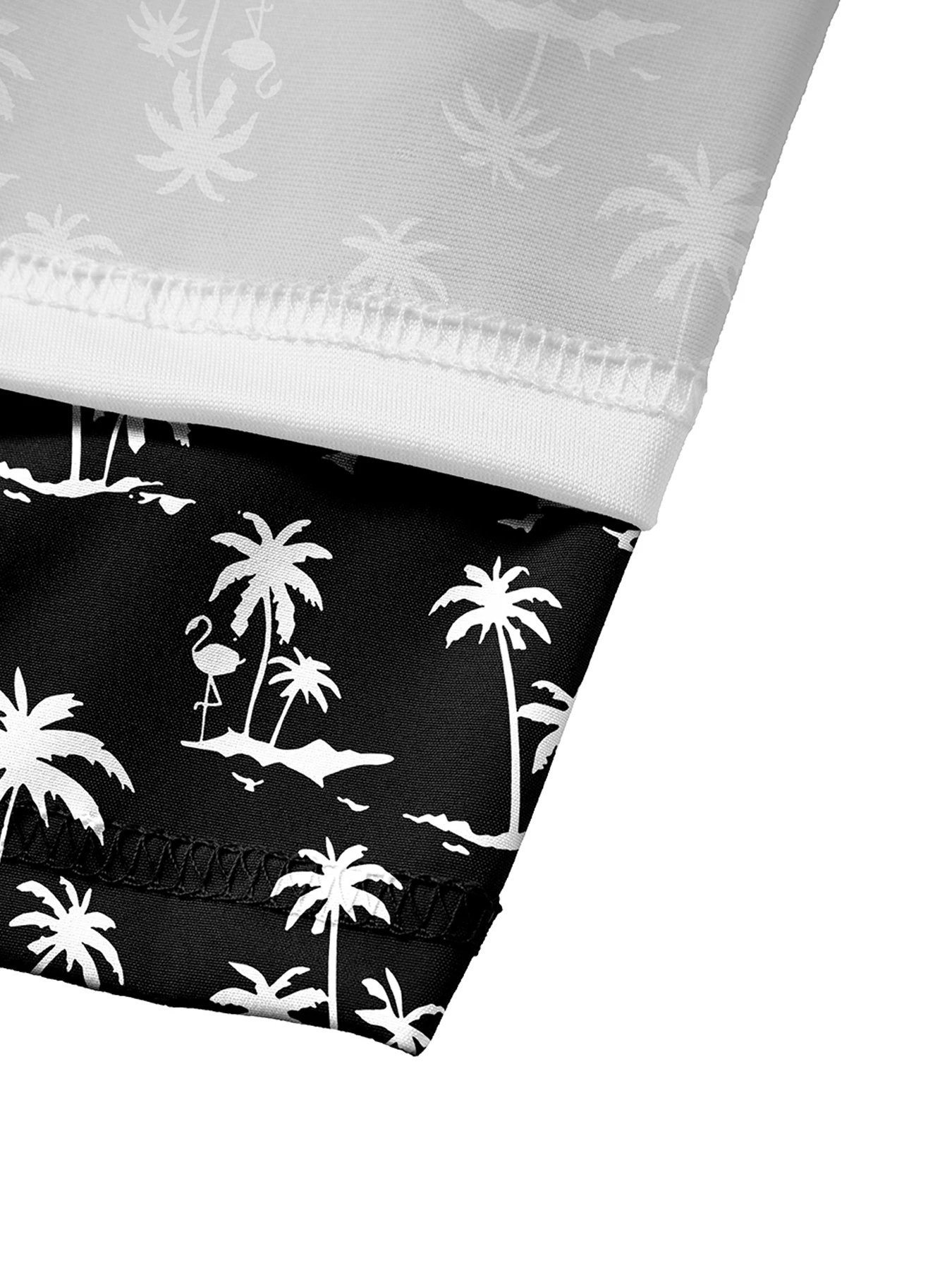 Herren 3D-Grafik Doppellagige Badeshorts mit Handytasche Sommer Casual Urlaub Schnelltrocknende Strandshorts Coole Gänse-Print-Shorts – Detail 6