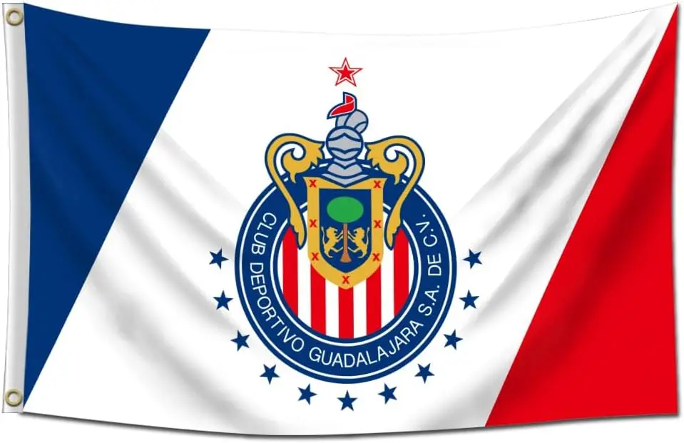 Eksent Chivas Fans Guadalajara Mexico Football Soccer Bandera La Flag Banner 3X5Ft Man Cave Decor