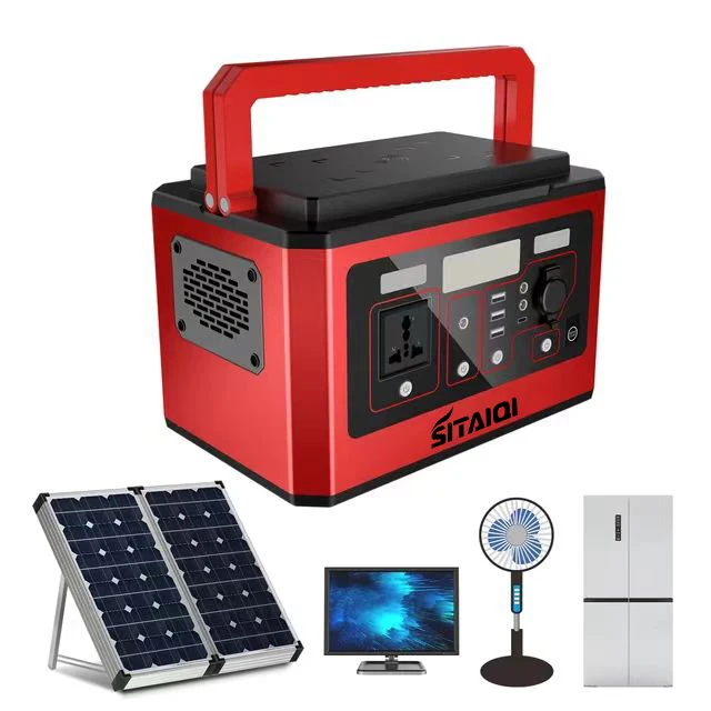 Safe Outdoor Home Solar Energy System Ac 110v 220v Lithium Ups Solar Backup 500w Portable Power Station