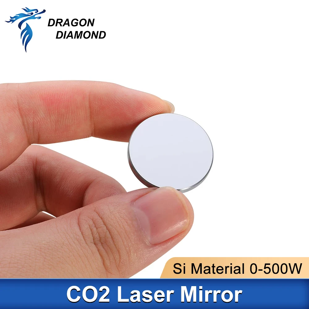 500W Si Reflective Mirrors Co2 Laser Lens Refiectivity 99.6% Black-Coating Reflector Lens for CO2 Laser Engraver High Quality