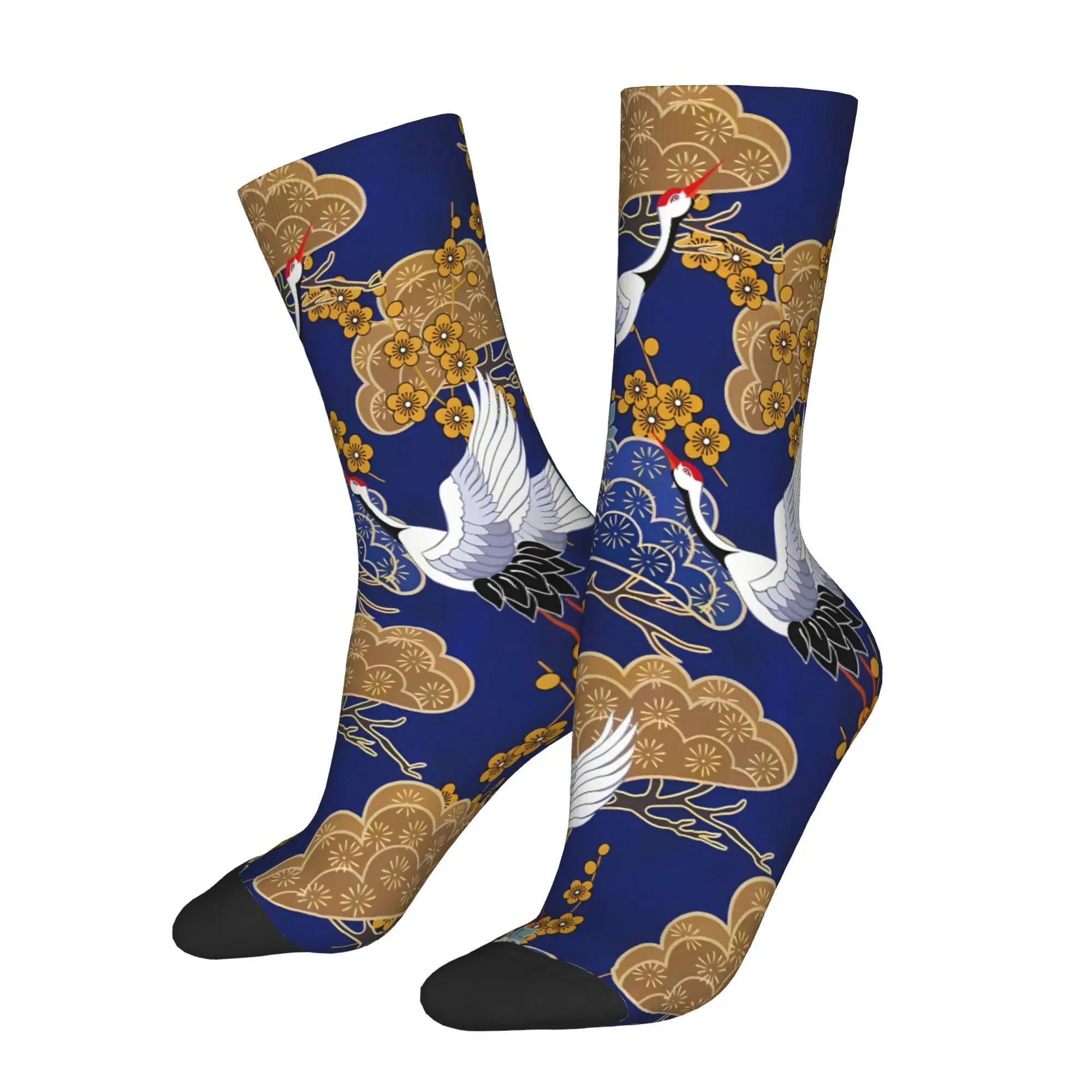 

China Chic of Chinese Art Xianhe Lianhua Sock Printed Man Polyester Fashion