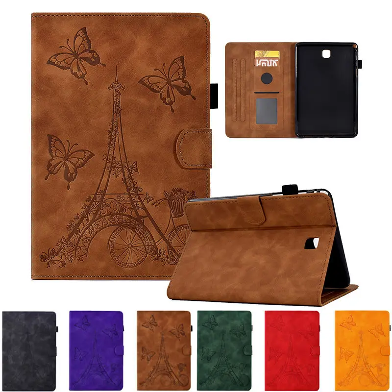 SM-P355 Case For Samsung Galaxy Tab A 8.0 2015 C SM-T350 T350 T355Y T355 P350 P355 Case Funda Tablet Embossed Stand Coque Capa