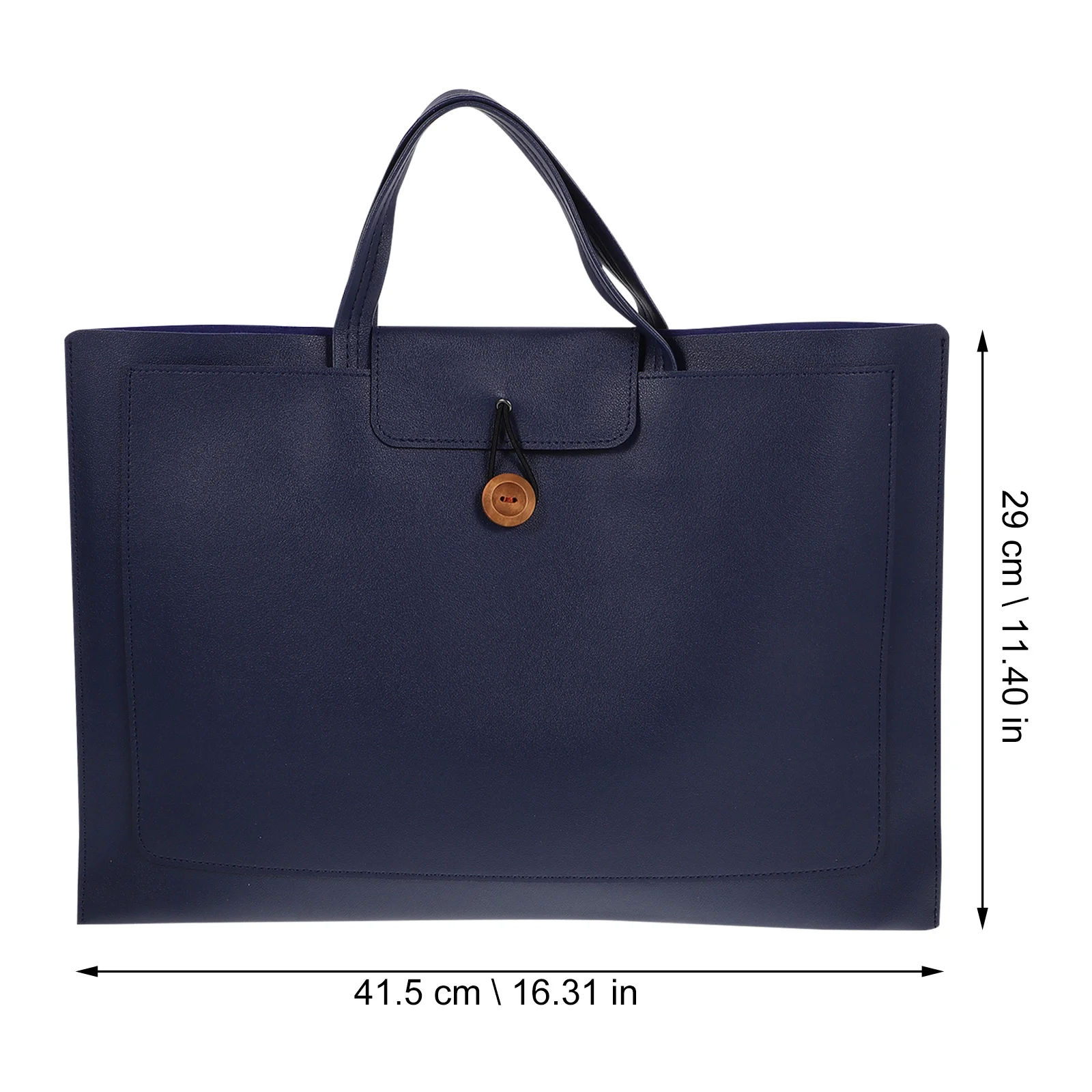 

Laptop Carrying Bag 15.6 Inch Waterproof Imitation Lightweight Portable Computer Bag with Multiple Compartments for Work