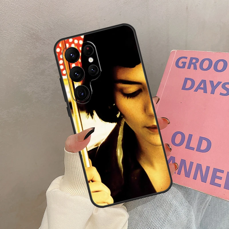 Etui z motywem plakatu filmu Amelie na Samsung Galaxy S25 Ultra S20 S21 S22 S23 S24 Ultra S9 S10 Plus S25 FE Cover Coque
