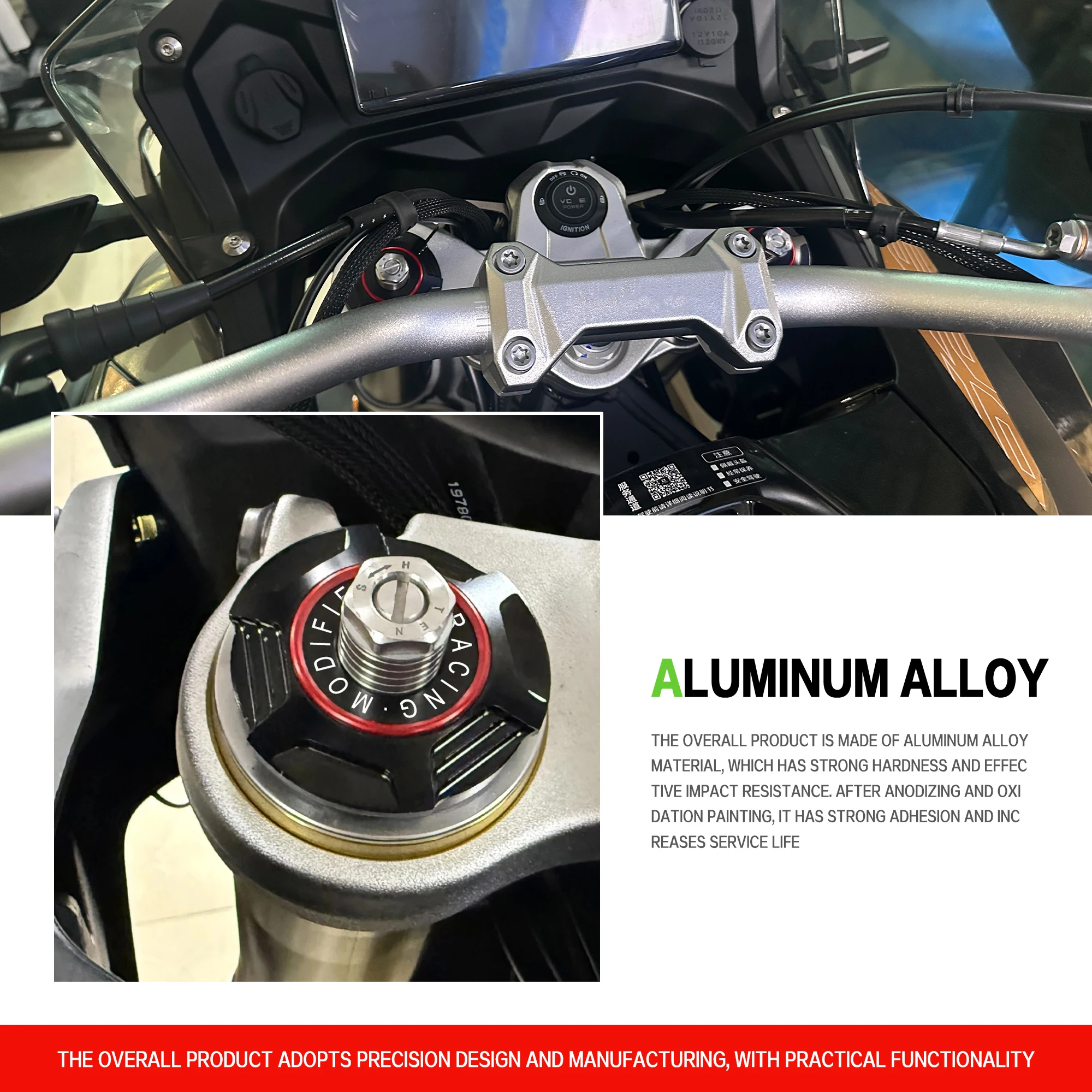 Für VOGE DS800X 800 Rally DS525X DS 625X DS900X Motorrad DS625X CNC Aluminium Vordergabel-Verkleidungsabdeckung Vordergabel-Zubehör