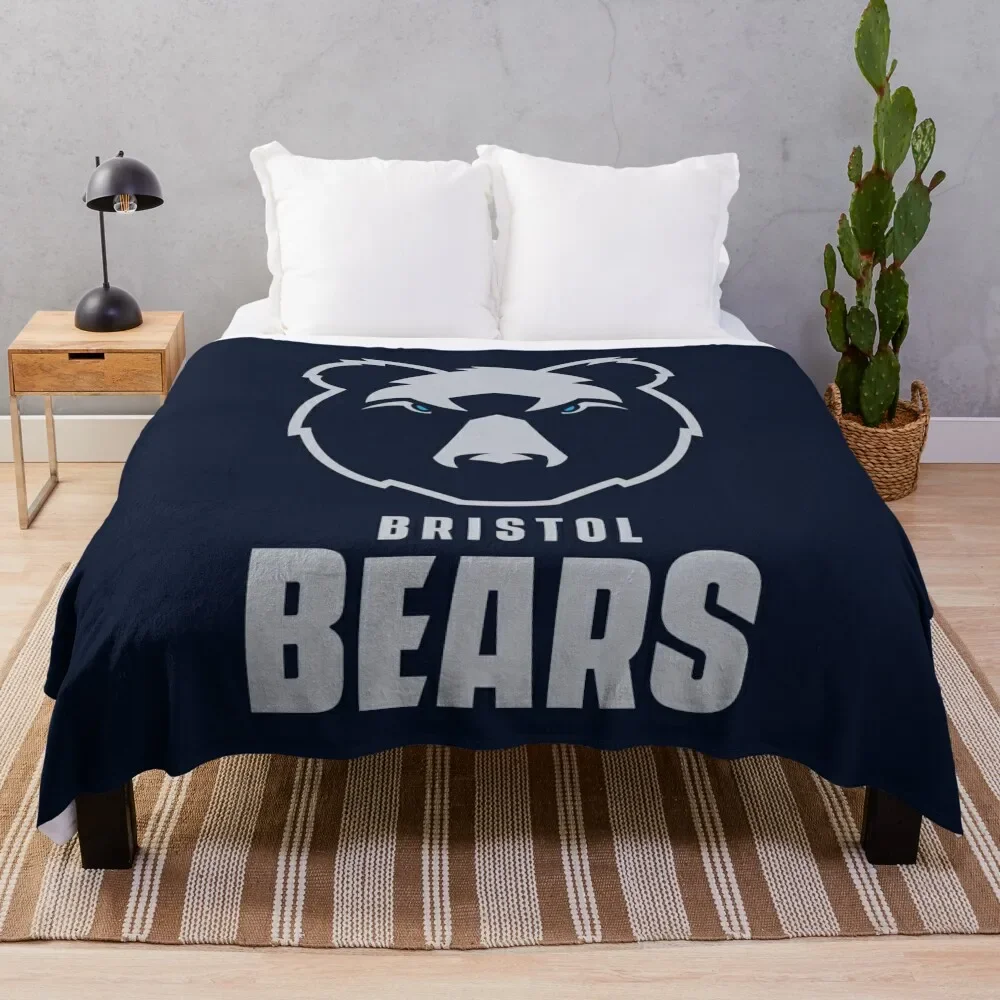 

Bristol Bears Logo 2 Throw Blanket Fluffy Softs Soft Big Travel Blankets