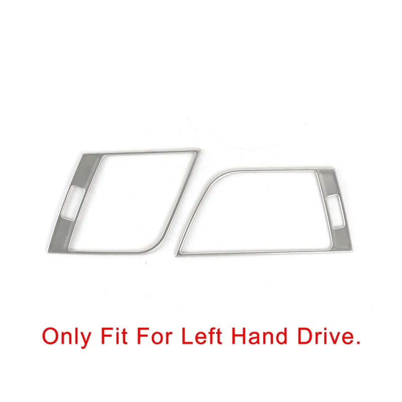 Car Accessories Console Air Condition Outlet Frame Decoration Stainless Steel Sitcker Trim For Audi Q5 FY 2018-2022 LHD Decals