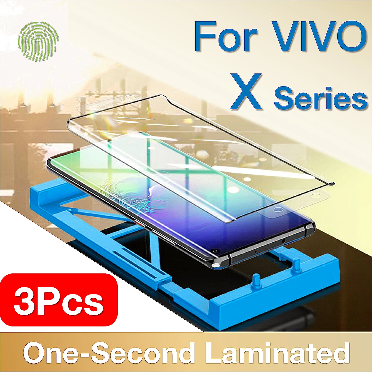 Miaotiemo 3Pcs For VIVO X50 X60 X70 80 X90 X100 Y100 S Pro Plus Screen Protector Protective with Install Kit, Not Tempered Glass