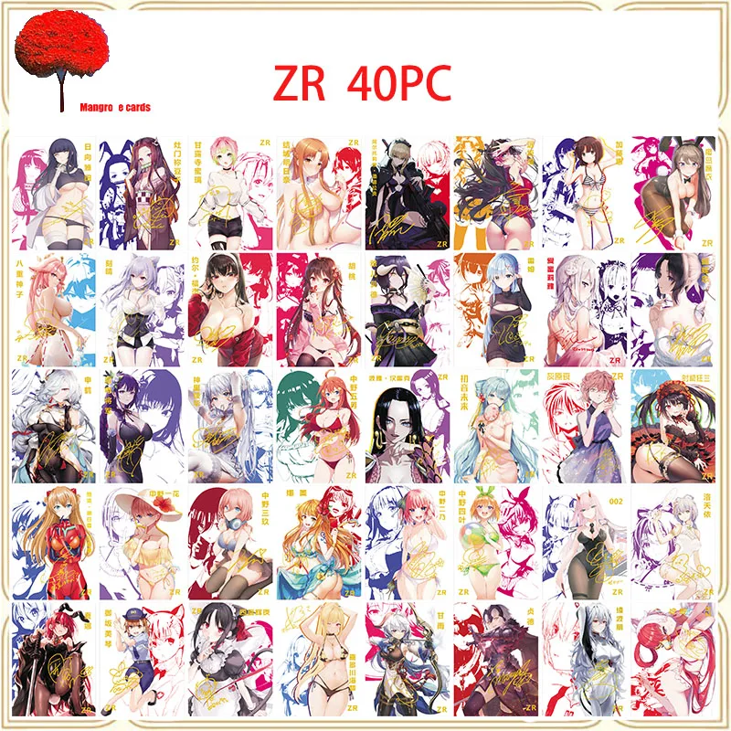 

Anime Goddess Story DIY ZR Hot Stamping Flash Card Marin Tsunade Nakano Nino Collection Toy Solitaire Christmas Birthday Present