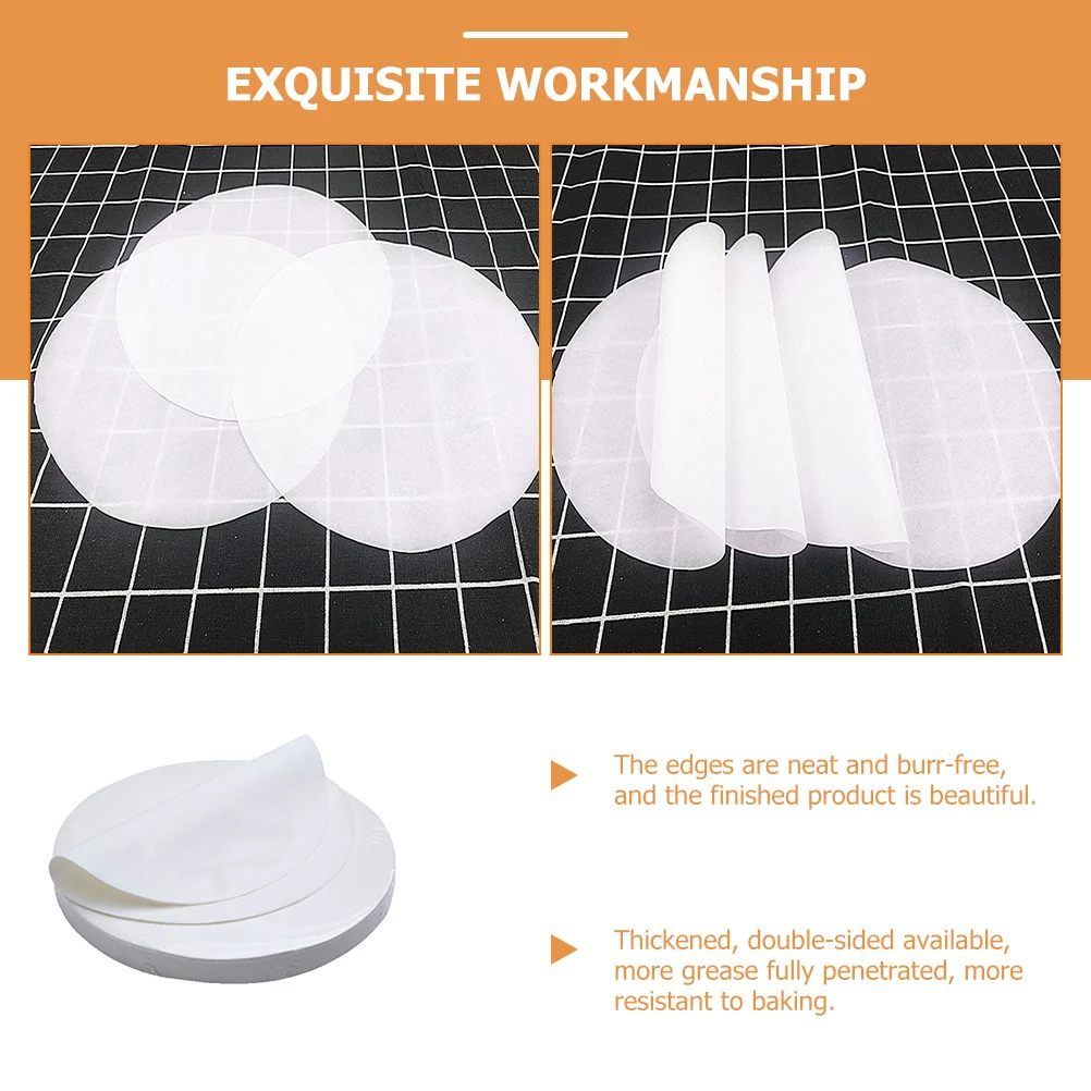 

Parchment Paper Sheets 15 Cm Round Baking Liners Non-Stick Greaseproof For Oven Air Fryer Cake Pastry Cooking Use