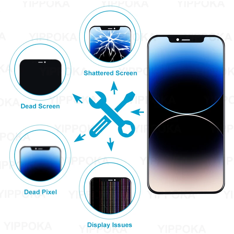 Pantalla OLED para iPhone X Display XR XS MAX LCD 3D Touch Screen Digitizer para iPhone 11 11Pro 12 Pro Max Screen 13 Mini 14 Pro LCD 3