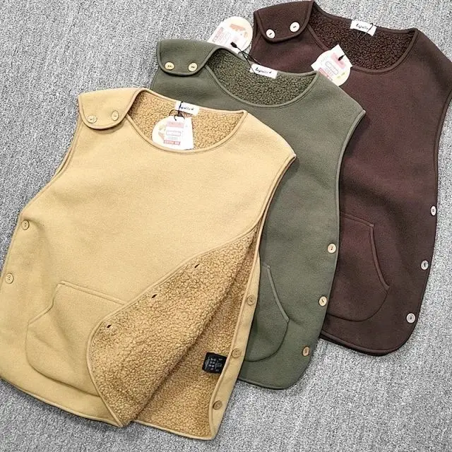 

Полярный флис в японском стиле, теплая верхняя одежда на пуговицах, мужская осенне-зимняя универсальная повседневная куртка-жилет