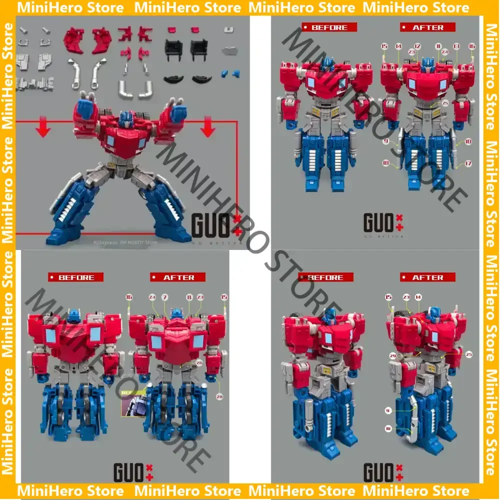 En Stock, Kit de Mejora Original de Transformers Orion Pax Filler, Escala 1:18, Resina ABS, Conveniencia SDCC
