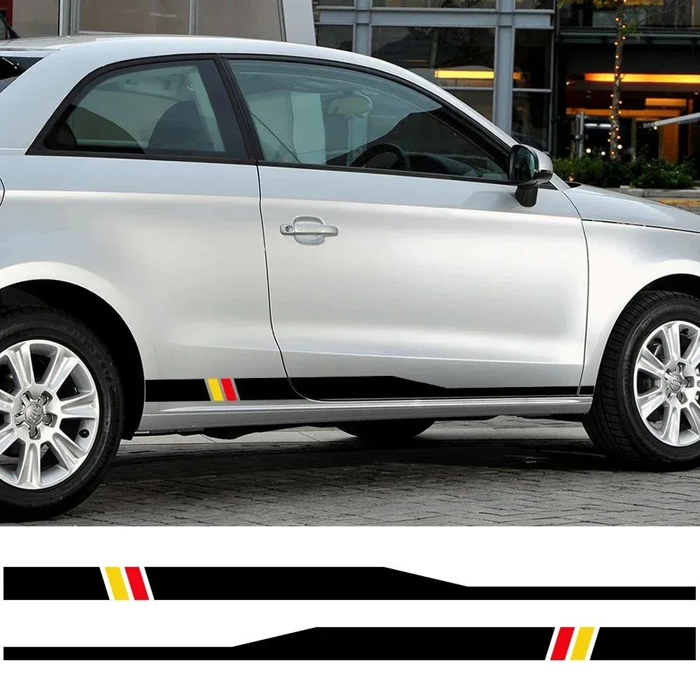 

Car Racing Stripes Door Sticker Vinyl Film Trims Auto Accessories For Audi A1 8X GB GBA Sportback Quattro TFSI Ego E-Tron Urban