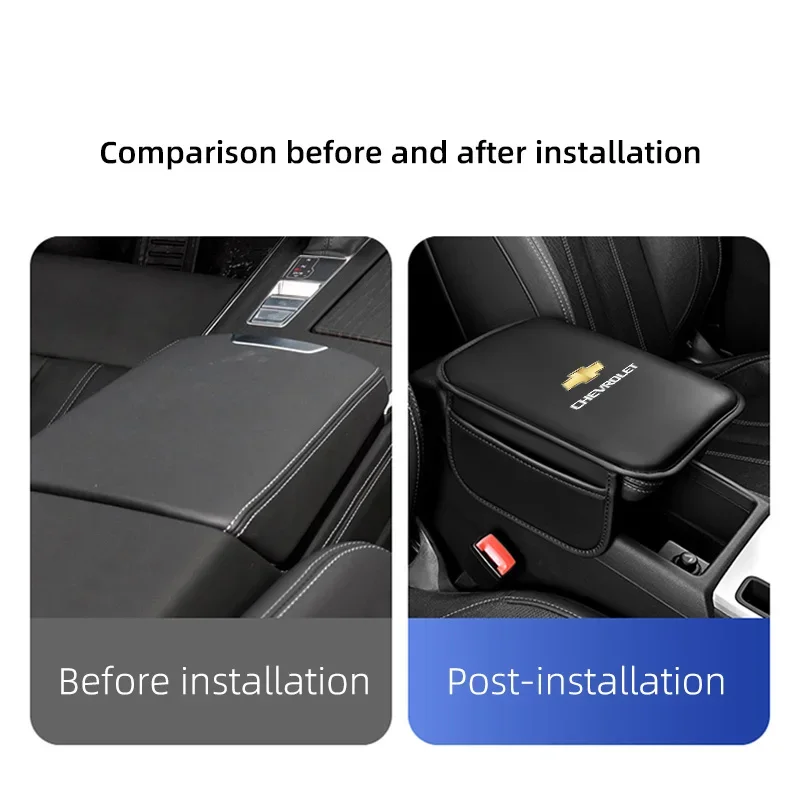 الجلود مسند ذراع السيارة صندوق وسادة مسند ذراع للسيارات حصيرة عالية الجودة اكسسوارات لشروليه كروز كابتيفا الشراع كورسا سبارك أبيكا نوبيرا #3