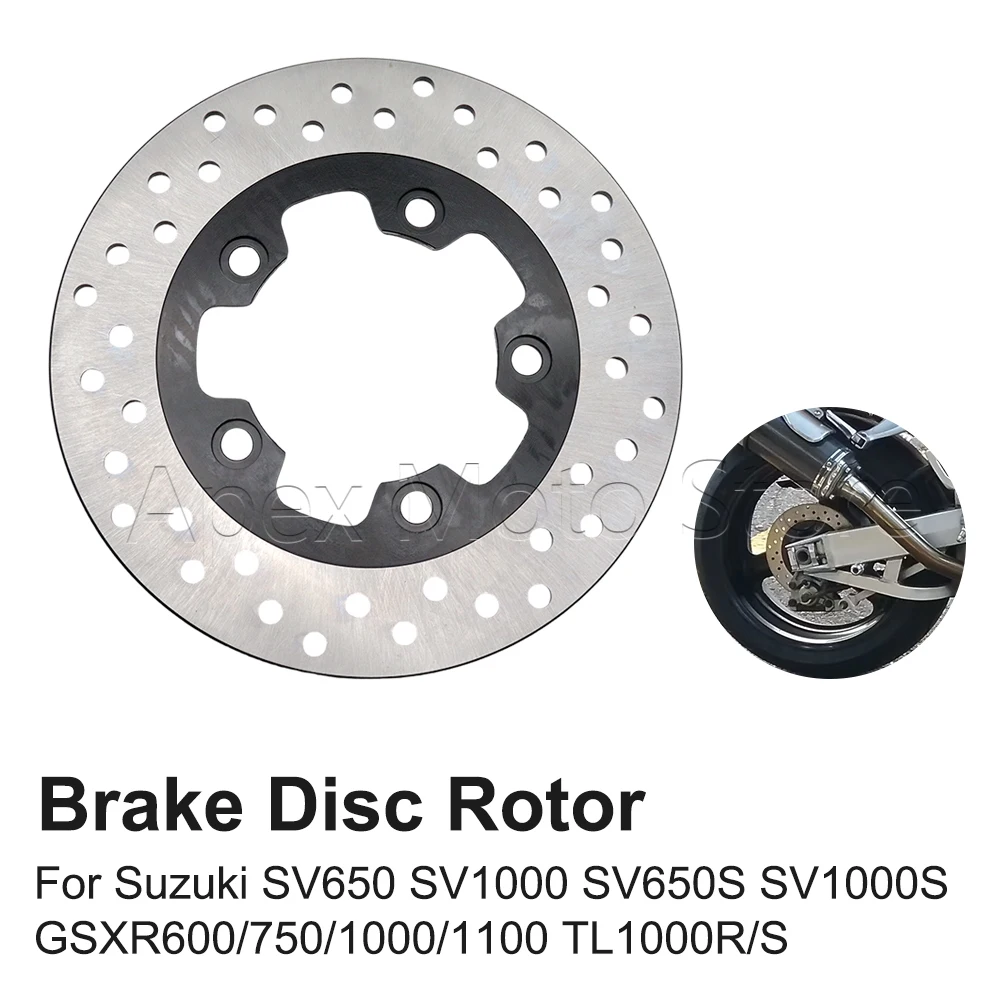 

220MM Motorcycle Rear Brake Disc Rotor For Suzuki SV650 S SV1000 S GSXR600 GSXR750 GSXR1000 GSXR1100 TL1000 R S 1996-2021