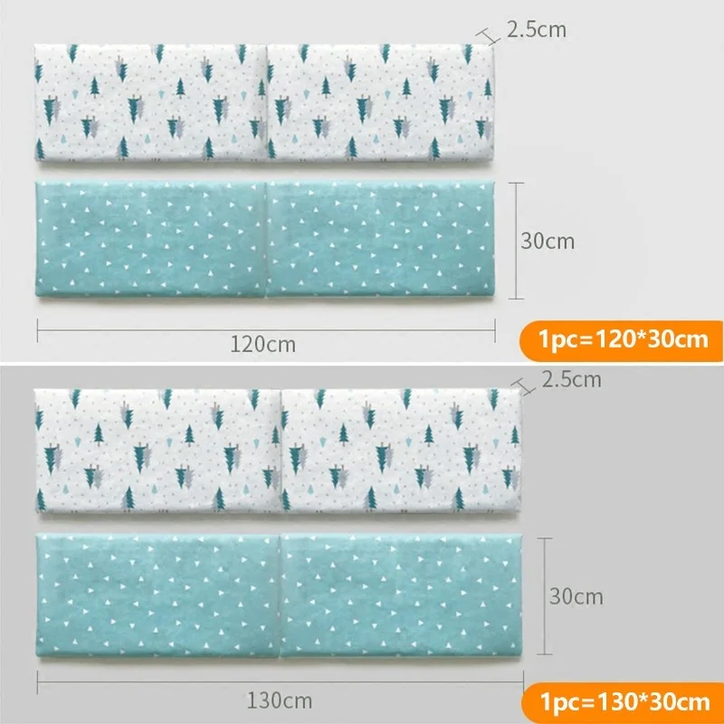 Baby Crib Bumper 120/130cm*30cm Cotton Cot Infant Bed Around Protection Newborn Protector Nursery Baby Bedding