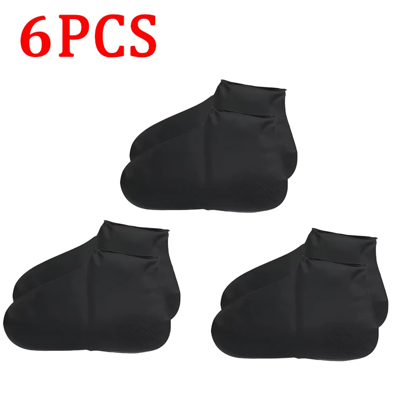 6/4/2PCS Silicone Shoe Covers - Wear-resistant Waterproof Anti-Slip Foldable Reusable For Outdoor Rain/Snow, Household Travel, image 9