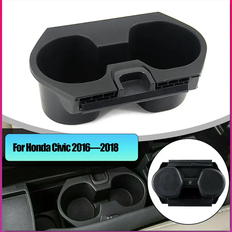 

High Quality For Honda Civic 2016—2018 Center Console Drink Cup Holder Anti-scratch Anti-slip 83446-TBA-A01ZACar Accessories