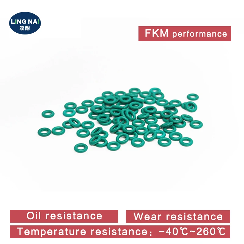 10 قطعة/الوحدة المطاط حلقة الأخضر FKM يا خاتم الختم CS1mm سمك OD3/4/5/6/7/7.5/8/9/10/11/12/13 مللي متر المطاط O-خواتم طوقا خواتم غسالة.- #4