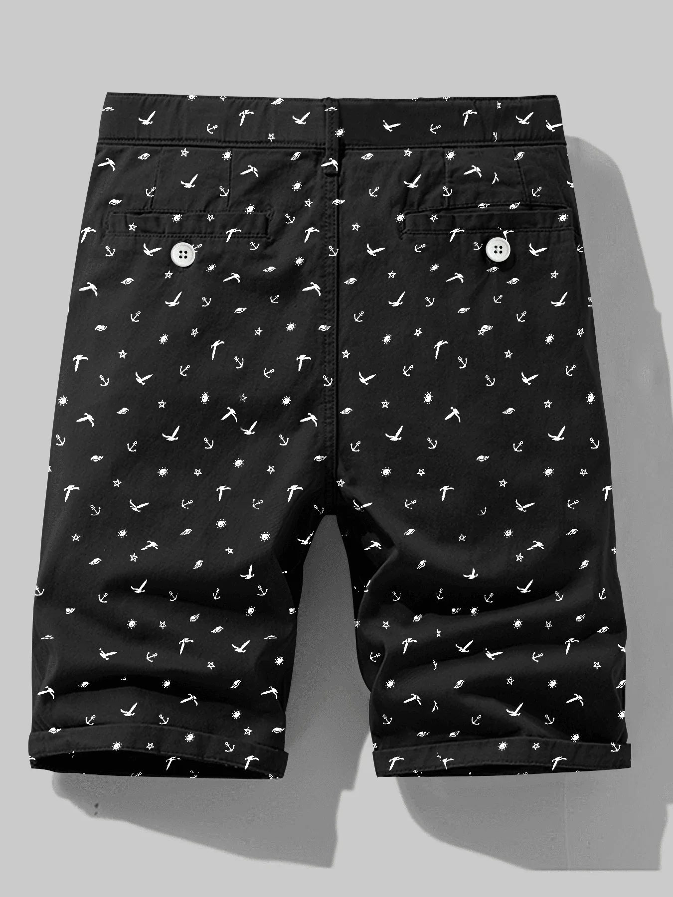 

Men's Printed Casual Summer Shorts With Slanted Pockets