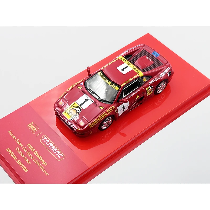 TW In Stock 1:64 F355 Challenge 2024 Hong Kong Exhibition Limited Diecast Car Model Collection Toy Tarmac Works