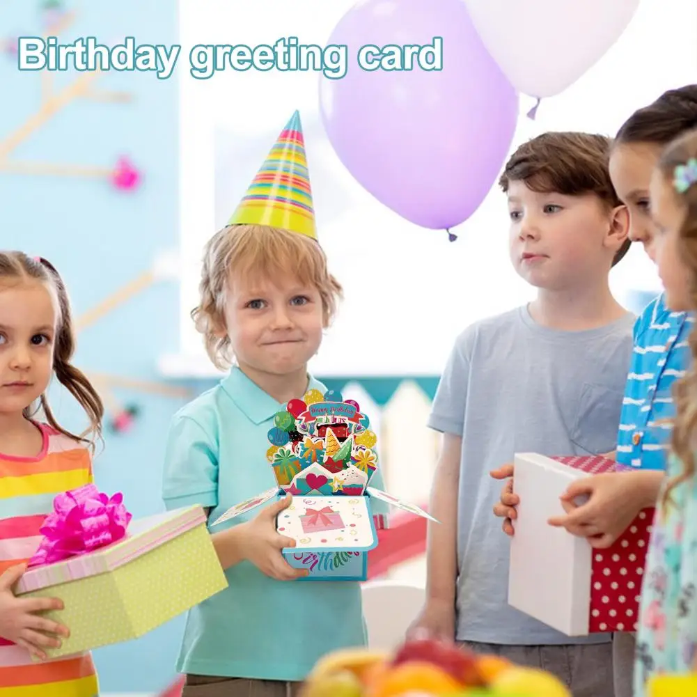 

Birthday Greeting Card with Colorful Light 3d Greeting Card 3d Foldable Birthday Greeting Card with Music Lights Gift for Party