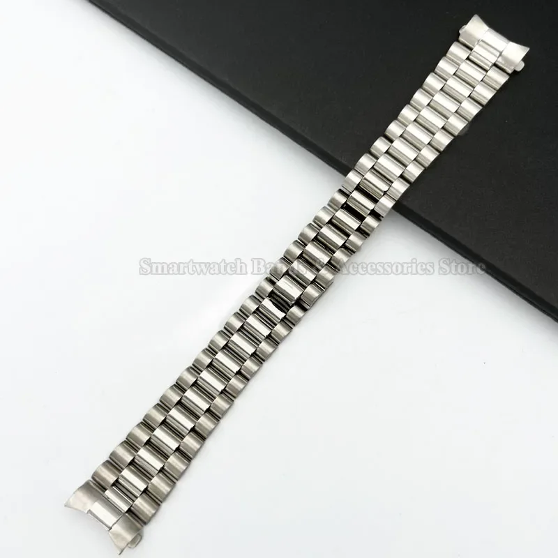 Pasek do zegarka ze stali nierdzewnej 20 mm dla Rolex dla Water Ghost dla Oyster Curved End Wrist Band Mężczyźni Kobiety Bransoletka Sport Watch Band
