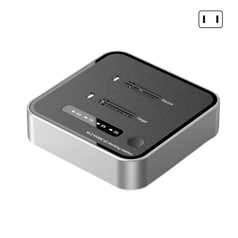 

F68B M.2 NVMe Solid Disks Enclosure For 2 Disks Aluminum Alloy Box 20Gbps M.2 Solid Disk Case for 2230/2242/2260/2280/22110