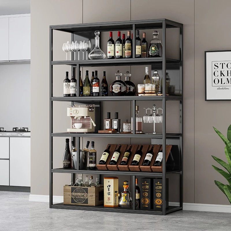 

Wine cabinet display cabinet against the wall living room, wine rack, family-style home wine storage
