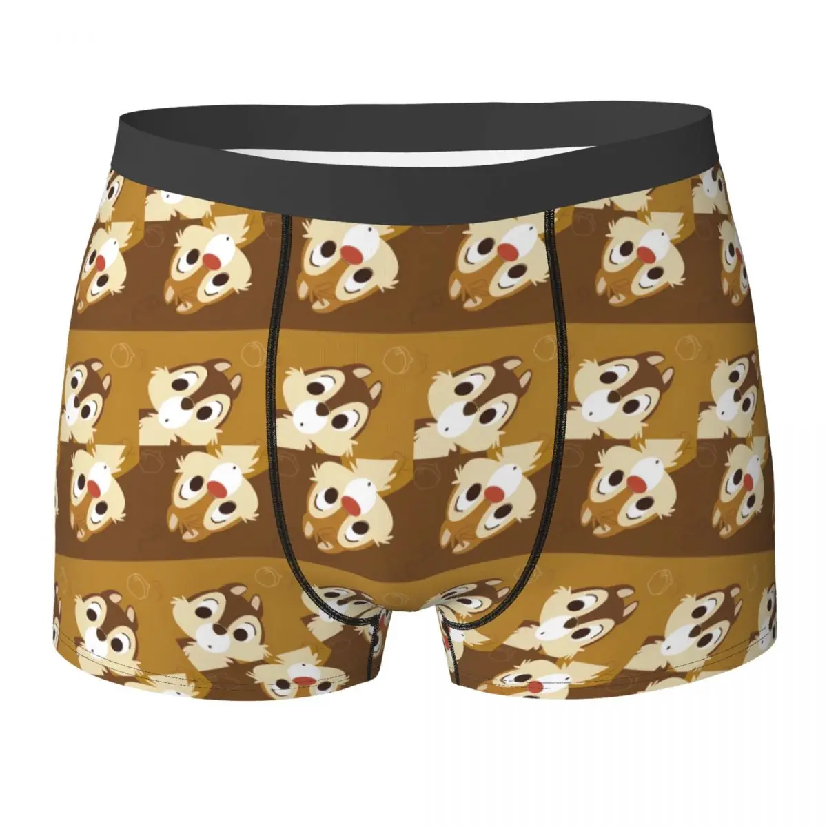 

Chip 'n' Dale Cartoon Anime Underwear Men Panties Customs Comfortable Boxer Shorts Quality Boxer Brief Plus Size 2XL