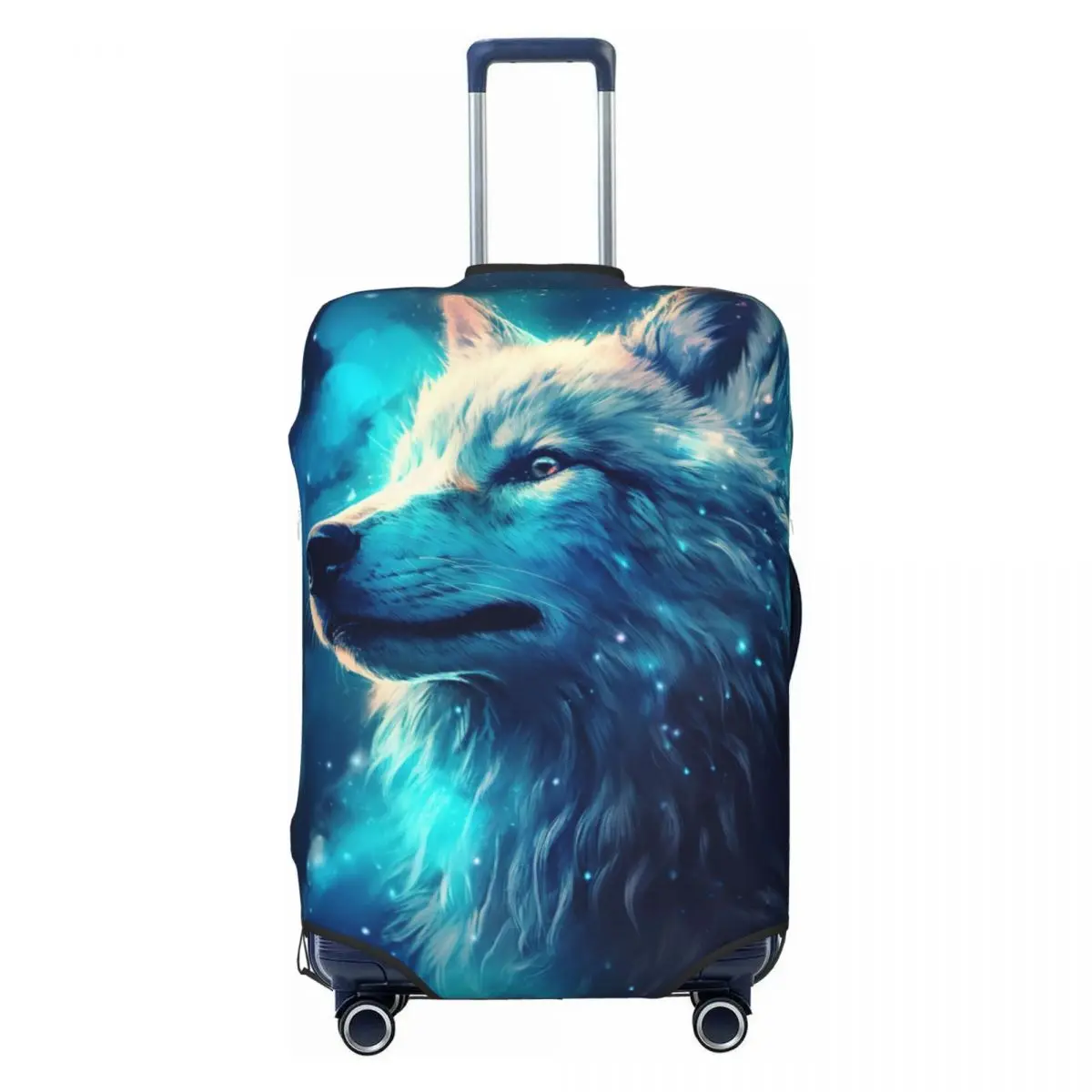 

Custom Animal Wolf Luggage Cover Protector Fashion Travel Suitcase Protective Cover for 18-32 Inch