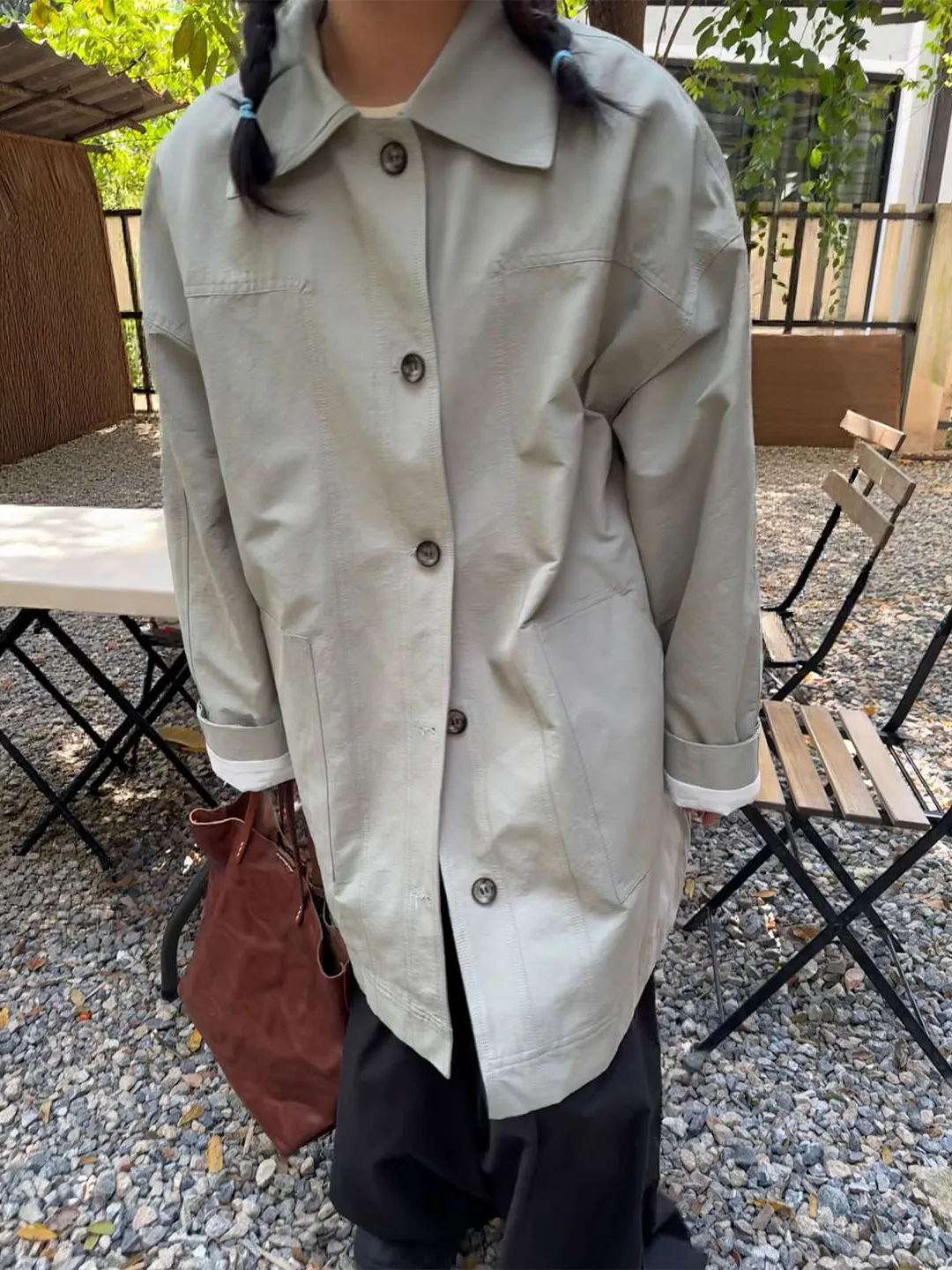 

Spring 2026 Loose Japanese Style Women's Windbreaker Coat New Arrival Silhouette Sensation Casual Fashion Outerwear Coat