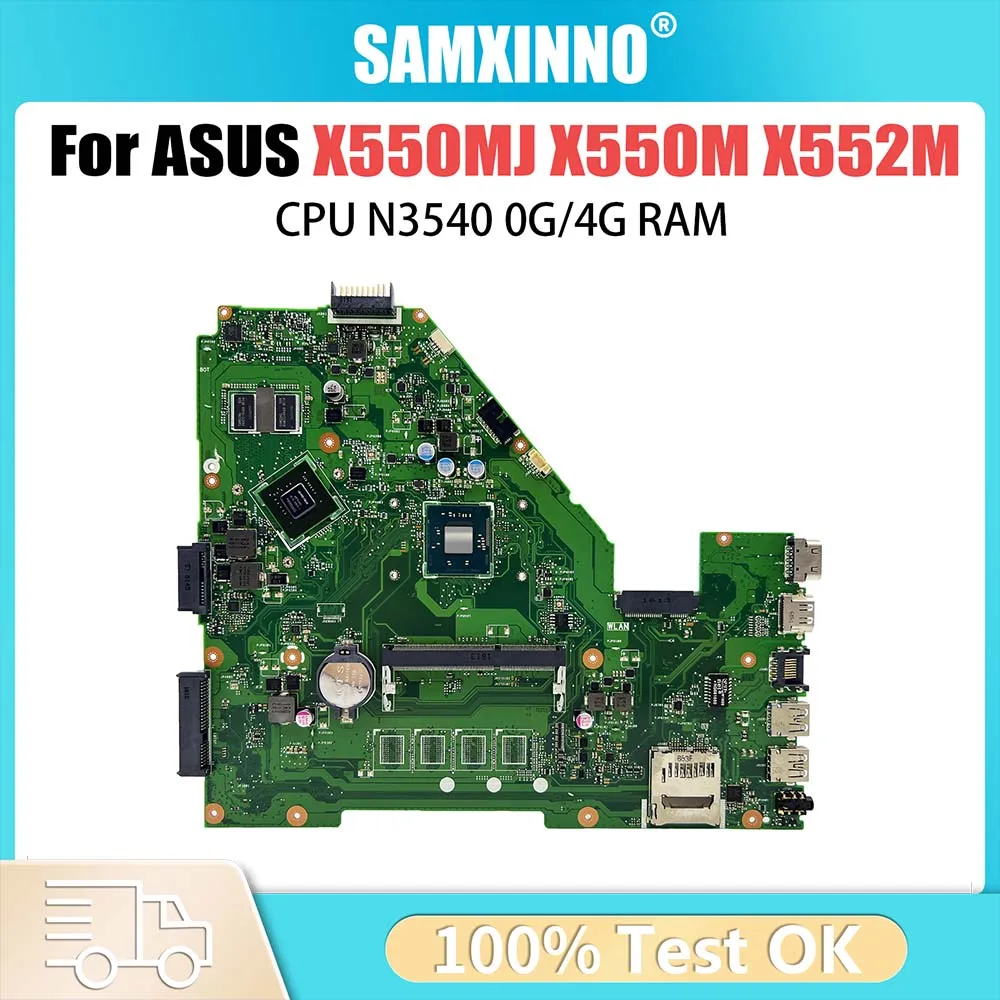 

X550MD with N2840 N3540 CPU GT920M RAM-0GB Mainboard For ASUS X550MJ X552M X550M Y582M DX992M Laptop Motherboard