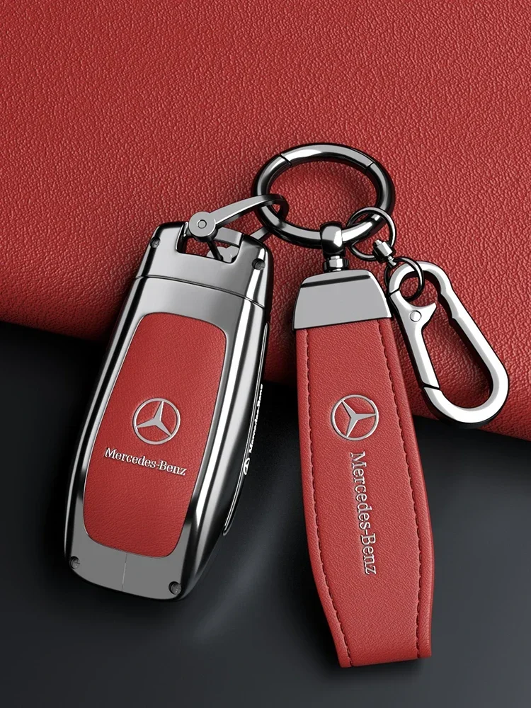 for Mercedes-Benz Car Key Case Cover Auto Accessories Compatible with a B C E G S Class CLA CLS GLA GLB GLC GLE GLS EQA EQ