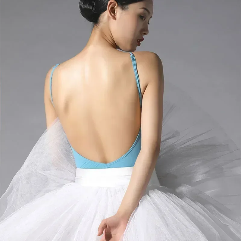 

Sexy Ballet Leotard Women Practice Dance Wear Neck hanging one-piece swimsuit for Girls Dance Team Gymnastics Coverall