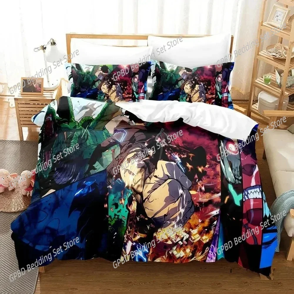 3D Printed Anime Solo Leveling Comforter Bedding Sets Comfortable Bedspreads Comforter Duvet Gift King Queen For Home Textiles
