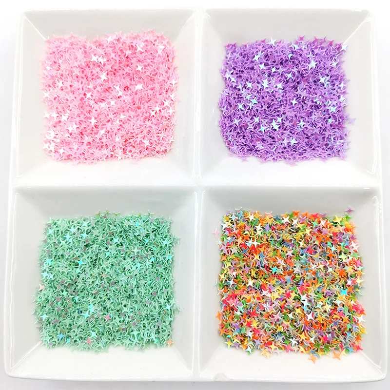 

500g Star Sequins For Resin Bulk Purple GreenNail Wholesale Slime Tumbler Craft