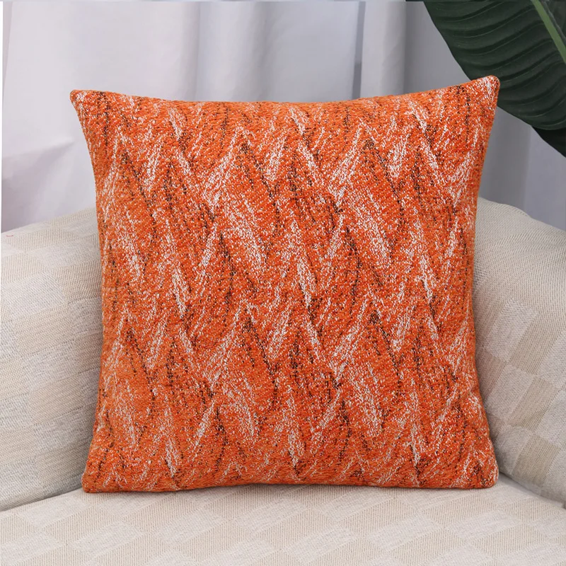 

45x45cm Solid Color Simple Thick Linen Pillow Cover Sofa Cushion Cover Pillowcase for Home Decoration