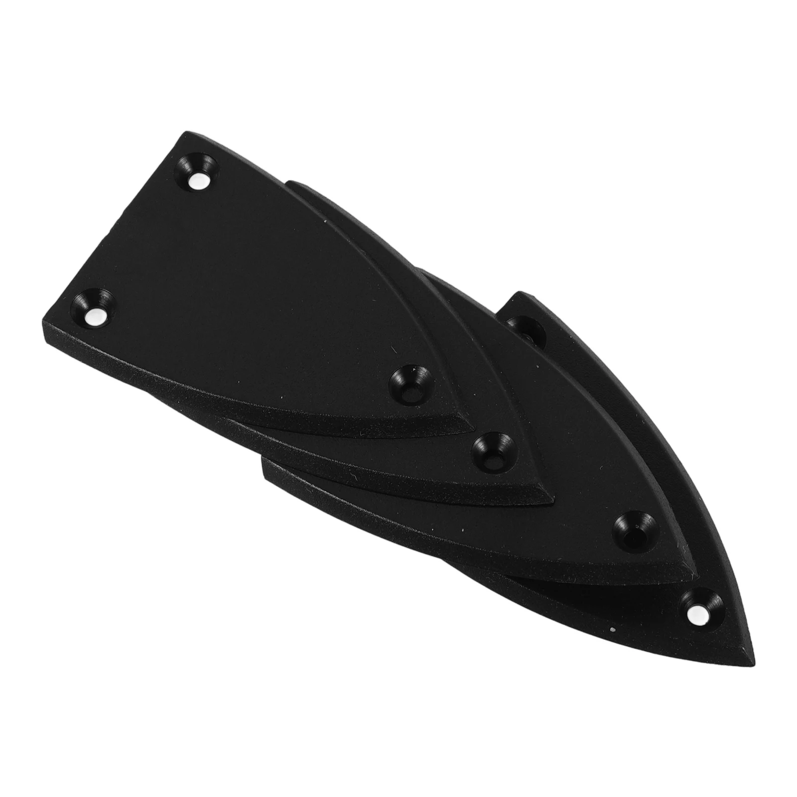 

4pcs Guitar Truss Rod Cover Black 3 Holes Triangle Plastic Replacement For Electric Guitar Parts Repair Accessories Instrument