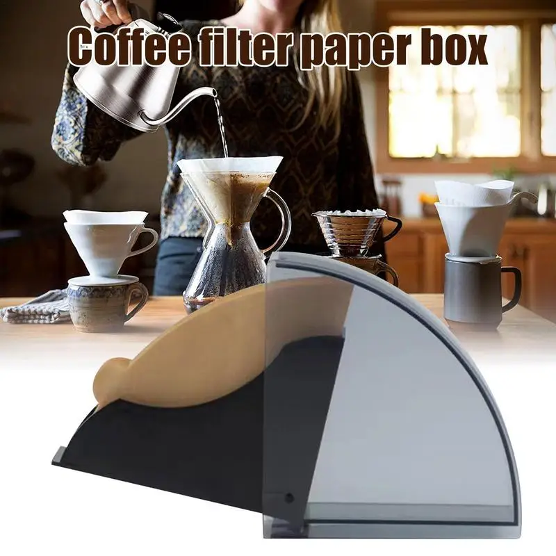 Coffee Filter Paper Count Disposable Coffer Filters moisture-proof fan Shape Coffee Paper Filter hand brewed coffee filter paper