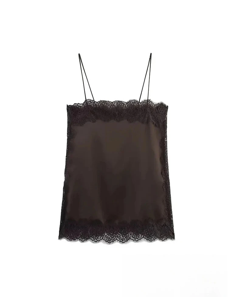 خمر المرأة عادية براون الصلبة الدانتيل دعوى الدانتيل البنطال القصير فضفاض طويل تنورة مستقيمة موضة جديدة عطلة مجموعة #5