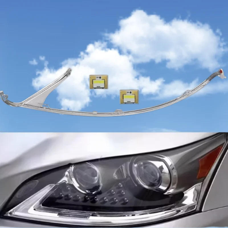 Lamp Tube White Light for Lexus LS460 Angel Eyes 2013-2016 Car Headlight DRL CHIP Light Guide Strip Circuit Board Ballast Module