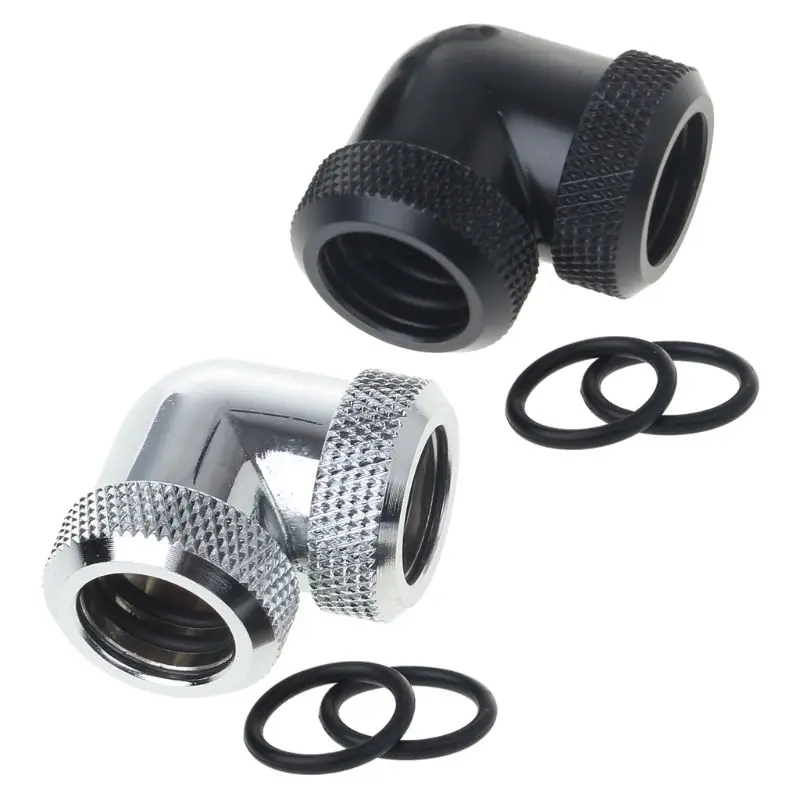 

Water Cooling G1/4 Thread 90 Degree Elbow Adapter Tube Connector 14mm Rigid Hard Tube Connector Water Block Fittings