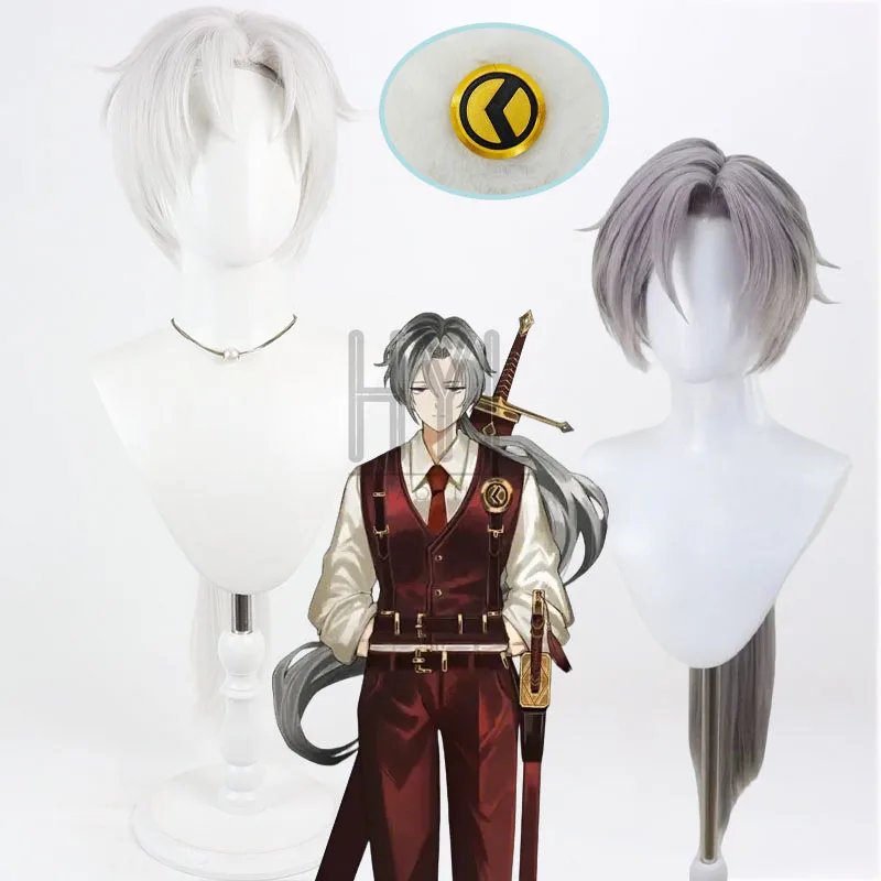 game-limbus-company-lucio-cosplay-wig-white-gray-long-synthetic-hair-brooch-for-women-men-halloween-carnival-party-costume-props