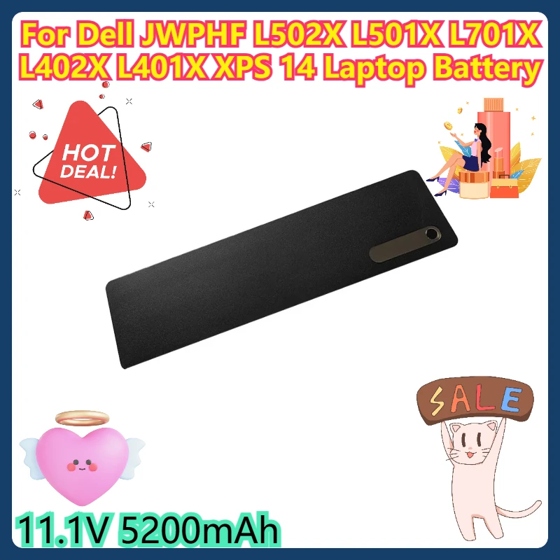 

11.1V 5200mAh For Dell JWPHF L502X L501X L701X L402X L401X XPS 14 Laptop Battery