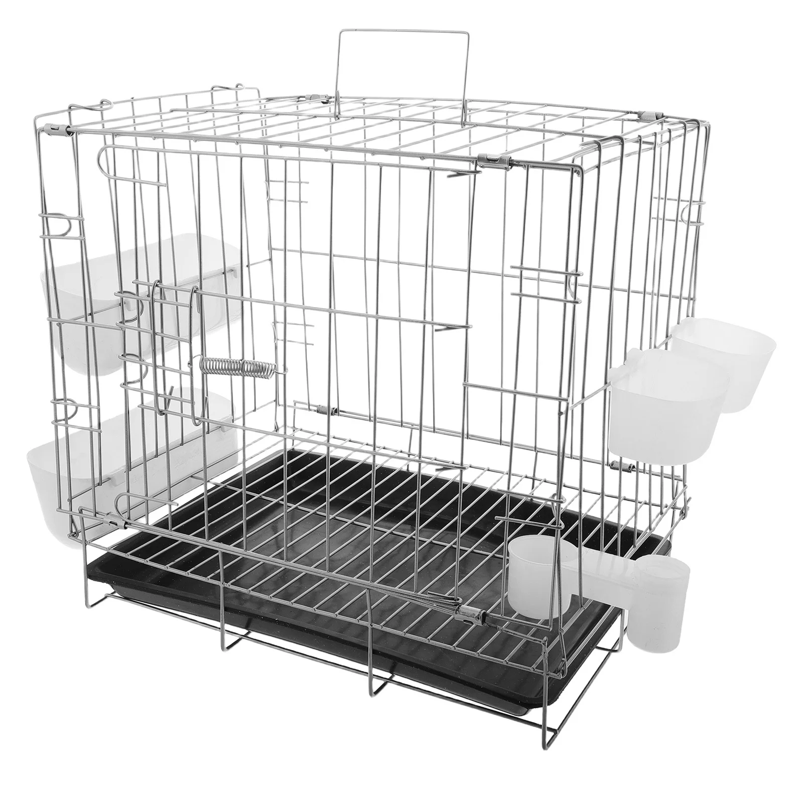 

Foldable Pigeon Cage Escapeproof Design Easy Clean Tray For Breeding Pairing Pigeon Transport Crate