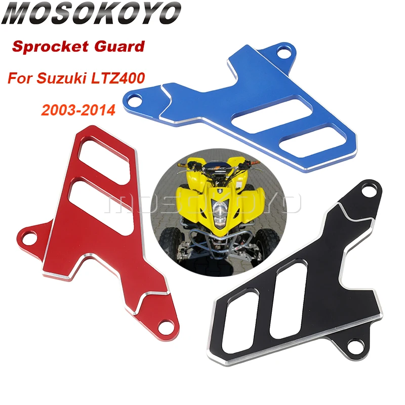 For Suzuki LTZ400 LTZ 400 LTZ-400 2003-2014 Front Sprocket Cover Chain Protector Guard Protective CNC Aluminum ATV Accessories